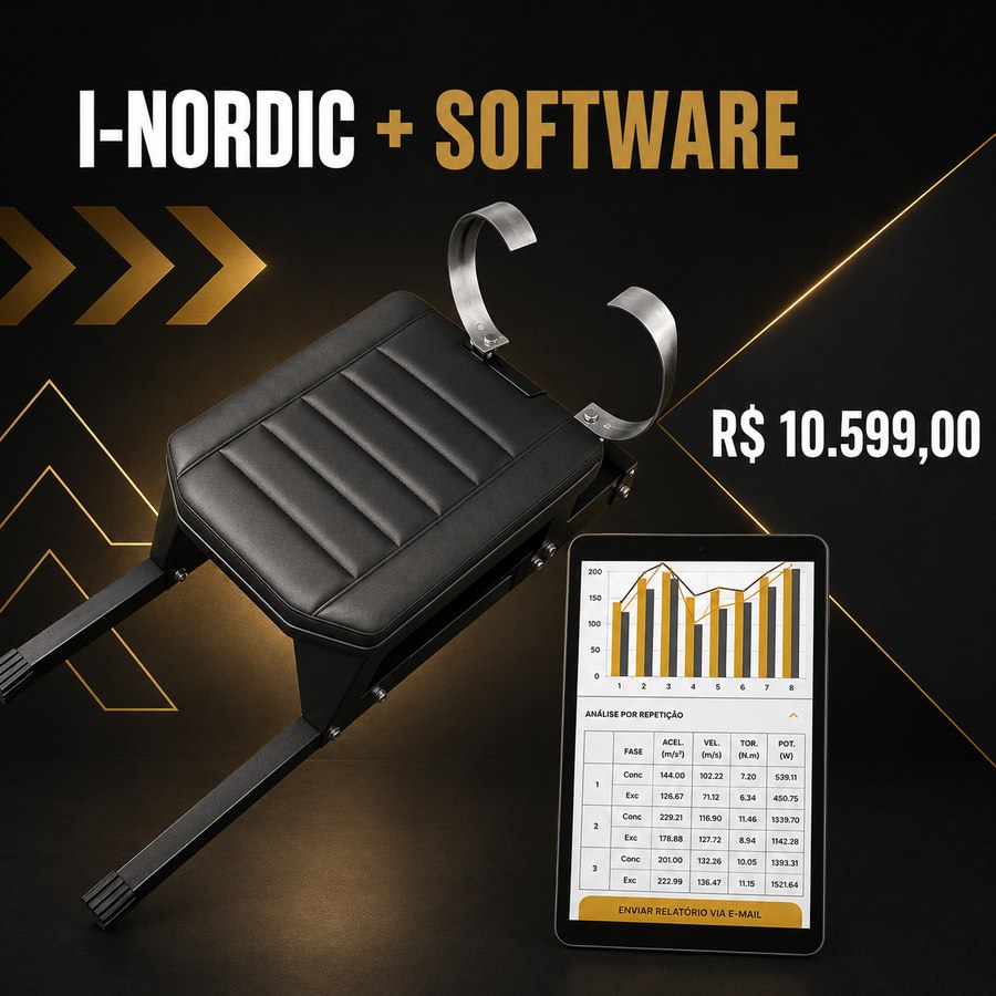 I-Nordic + Software — Banco nórdico com análise de dados por repetição — equipamento Physical Solutions